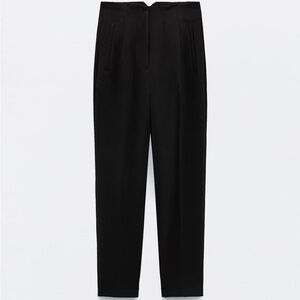 Zara High Wasted Black Work Pants with Pockets - Size M